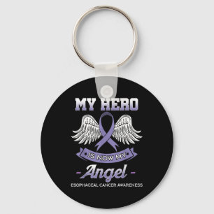 My Hero Is Now My Angel Oesophageal Cancer Key Ring