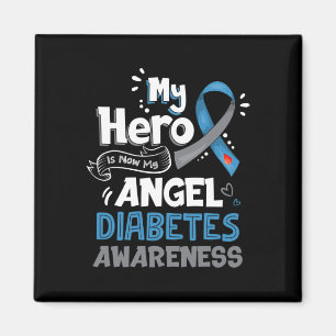 My Hero Is Now My Angel T1d Diabetes Awareness Gif Magnet