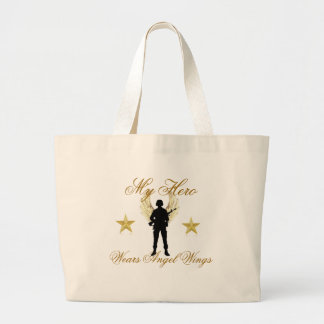 my hero large tote bag