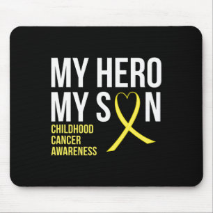 My Hero My Son Childhood Cancer Awareness   Tee  Mouse Pad