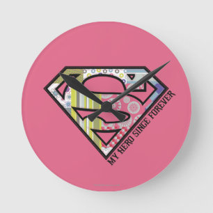 My Hero Since Forever Round Clock