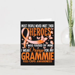 My Heroes I Wear Orange For My Grammie Rsd Crps Aw Card