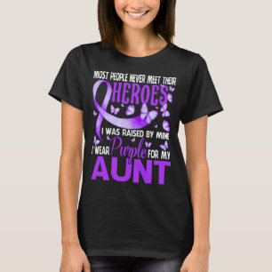 My Heroes I Wear Purple For My Aunt Pancreatic T-Shirt