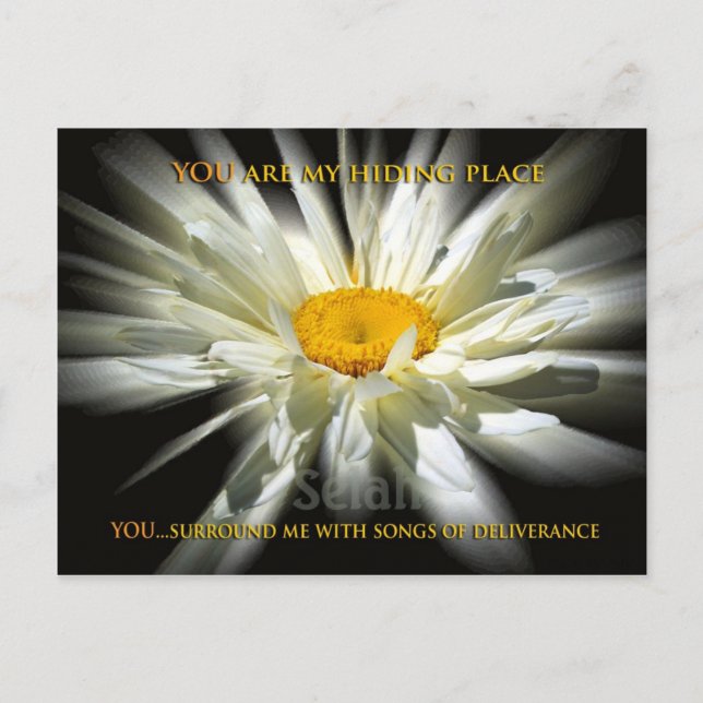 My Hiding Place Postcard (Front)