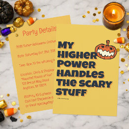 My Higher Power Handles Scary Stuff | Sober Spook Invitation