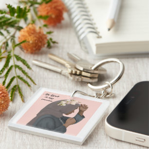 My Hijab is My Crown Key Ring