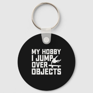 My Hobby I Jump Over Objects - Parkour Traceur Fre Key Ring