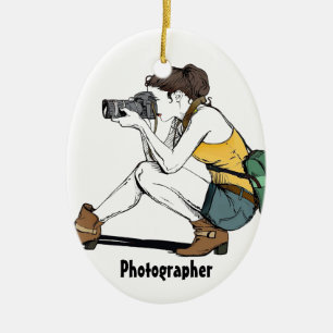 My Hobby is Photography Ceramic Tree Decoration