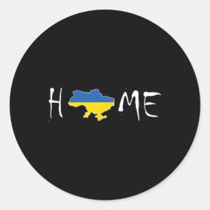 My Home Ukraine Classic Round Sticker