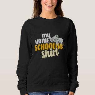 My homeschooling merch funny lazy Koala homeschool Sweatshirt