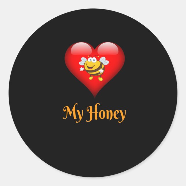 My Honey Save The Bees Gift Classic Round Sticker (Front)