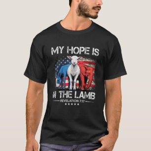 My Hope is in the Lamb Elephant Donkey USA Funny S T-Shirt