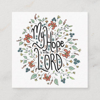 My Hope is in the LORD Enclosure Card