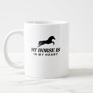 MY HORSE Horse Lover Shirt Large Coffee Mug