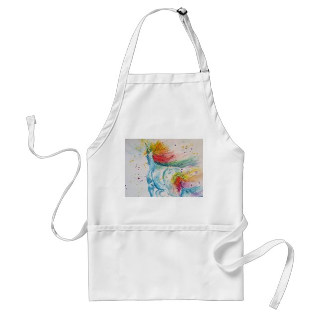 My Horse is a Unicorn Art Kitchen Apron (Front)