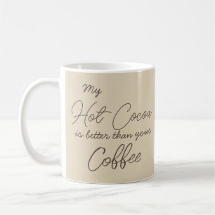 My Hot Cocoa is Better than Your Coffee Script Coffee Mug