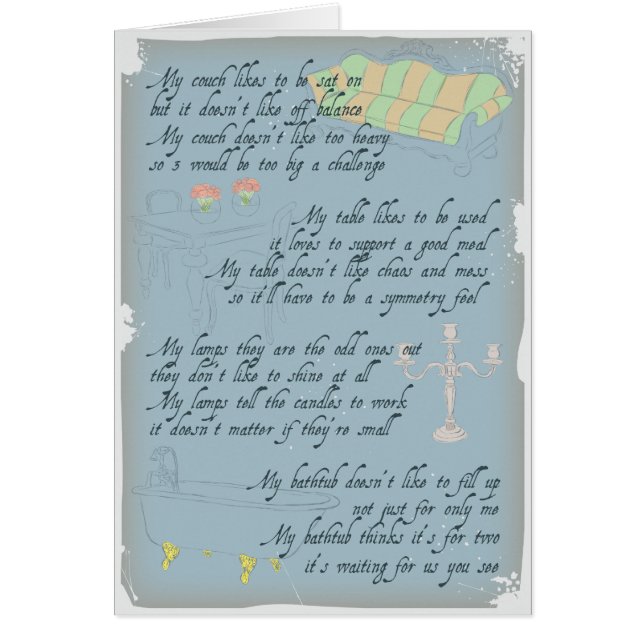 My house is like my heart - blue (Front)