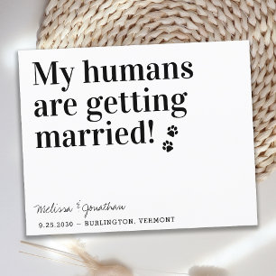 My Humans Are Getting Married Dog Save The Date