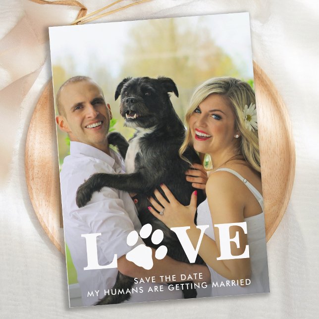 My Humans Are Getting Married Love Dog Wedding  Save The Date (Creator Uploaded)