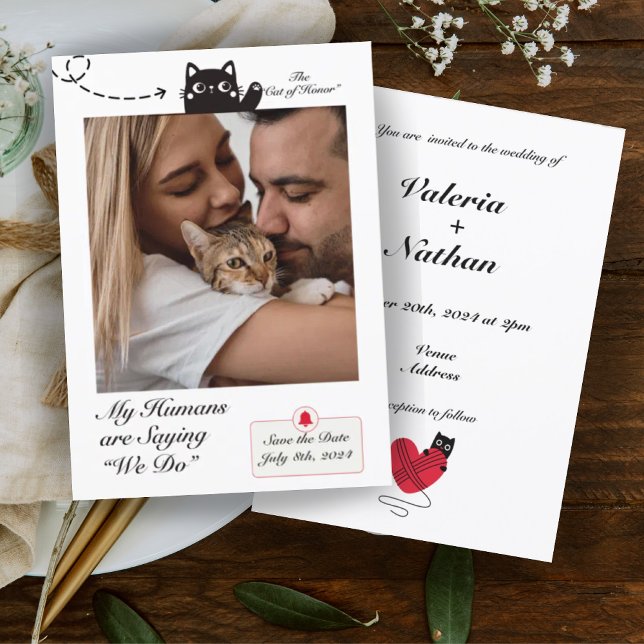 My Humans are Saying We Do Cat Photo  Invitation (Creator Uploaded)