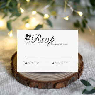 My Humans are Saying We Do Dog RSVP Card