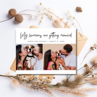 My Humans Dog Photo Wedding Save the Date