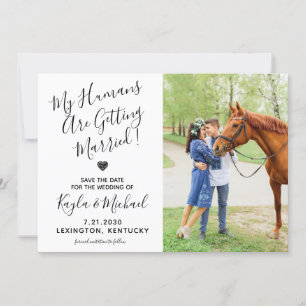 My Humans Getting Married Equestrian Wedding Horse Save The Date