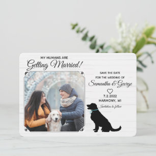 My Humans Getting Married-Pet Save the Date Invitation