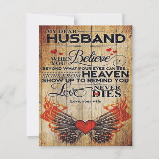 My Husband Birthday Gift | Letter For Husband | Invitation