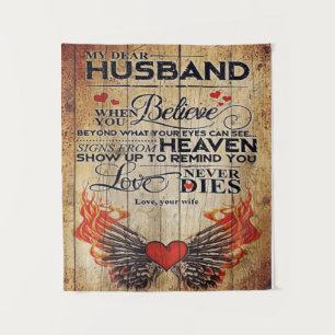 My Husband Birthday Gift Letter For Husband Tapestry