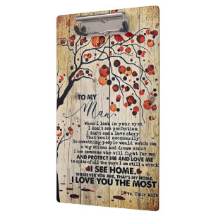 My Husband Gift Letter For Him Clipboard