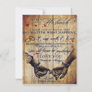 My Husband Gift Letter For Him Invitation