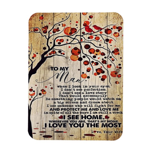 My Husband Gift | Letter For Him | Magnet (Vertical)