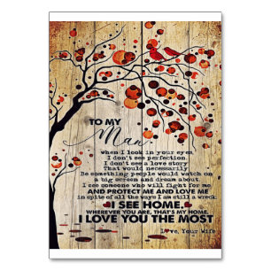 My Husband Gift   Letter For Him   Table Number