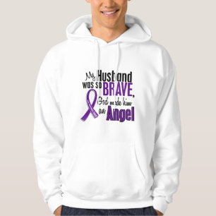 My Husband Is An Angel Pancreatic Cancer Hoodie