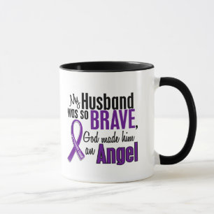 My Husband Is An Angel Pancreatic Cancer Mug