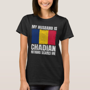 My Husband is Chadian Flag for Wife Chad Chadian H T-Shirt