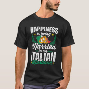 My Husband Is Italian Italy Pride Married Flag Wed T-Shirt