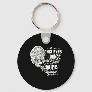 My Husband Is My Guardian Angel Widowed Wife Key Ring