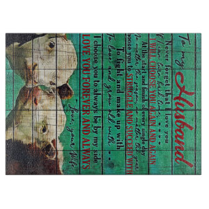 My Husband Letter Gift Letter For Him Cutting Board