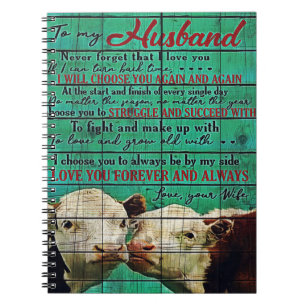My Husband Letter Gift Letter For Him Notebook