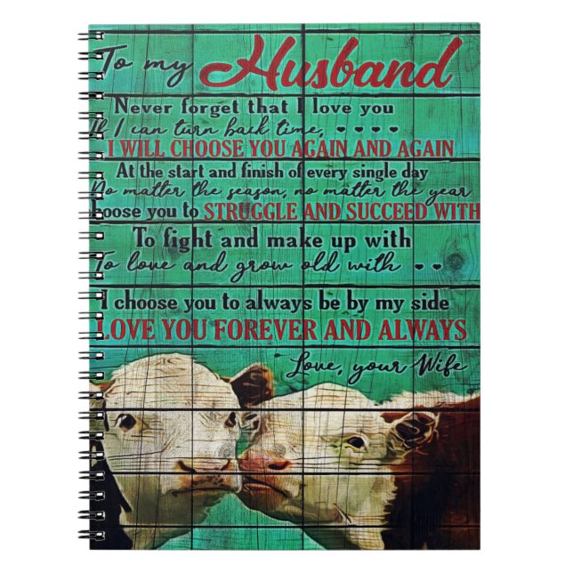 My Husband Letter Gift | Letter For Him | Notebook (Front)