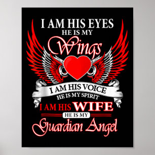 My husband my guardian angel heaven memory memoria poster