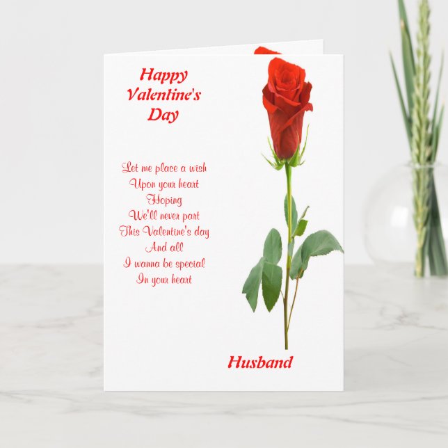 My husband valentine's day holiday card (Front)