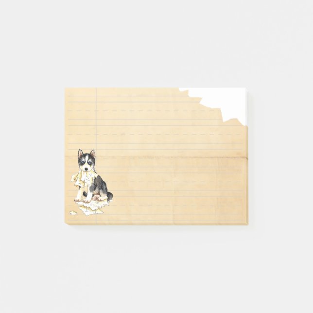 My Husky Ate my Homework Post-it Notes (Front)