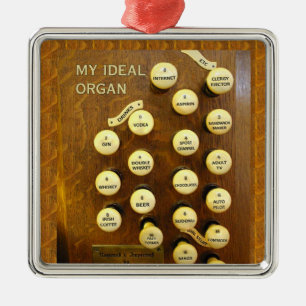 My ideal organ square ornament