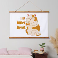My inner beast lazy fat cat motivational quote