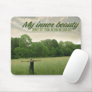 "My inner beauty" Motivation Affirmation Mouse Pad