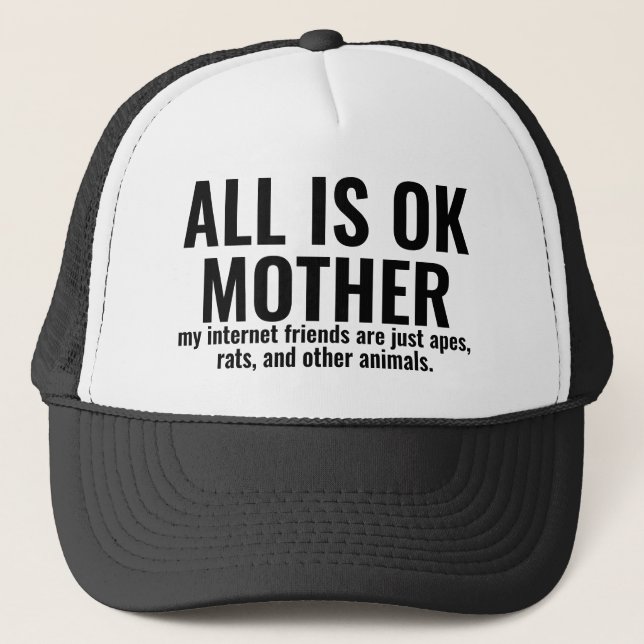 My Internet Friends Funny PFP Profile Pic NFT Trucker Hat (Front)