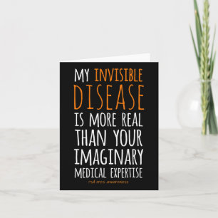 My Invisible Disease Is Realrsd Crps Awareness 1  Card